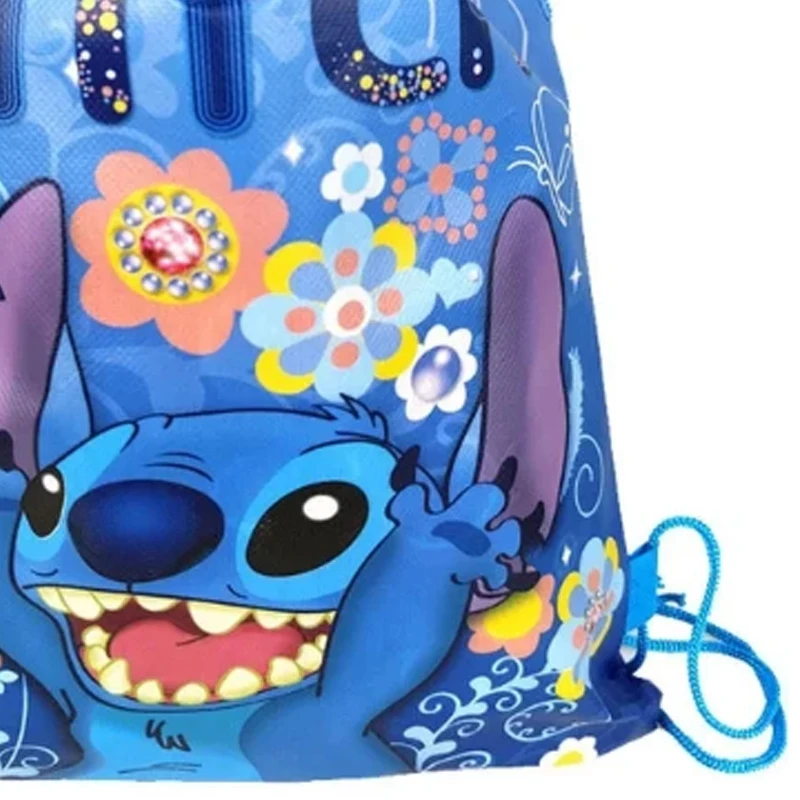 Disney Backpack Stitch Non-woven Drawstring Bag Backpack Stitch Birthday Party Decorations Gift Bag Baby Shower Supplies Gifts