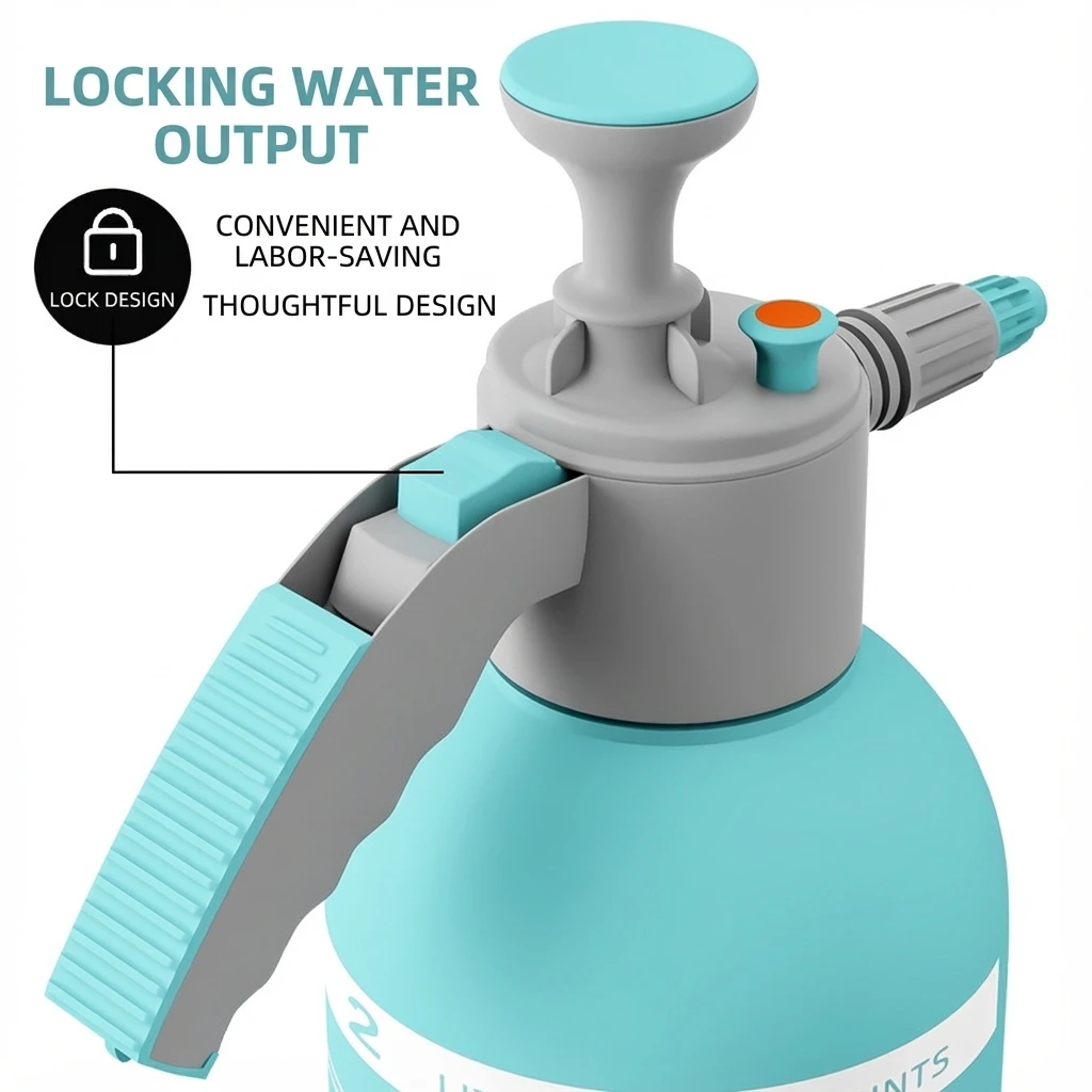 2L Hand Druck Wasser Sprayer Tragbare Garten Pumpe Sprayer Unkraut Pest Spray Flasche Pflanzen Sprinkler Auto Waschen Spray Gießkanne – Detail 11