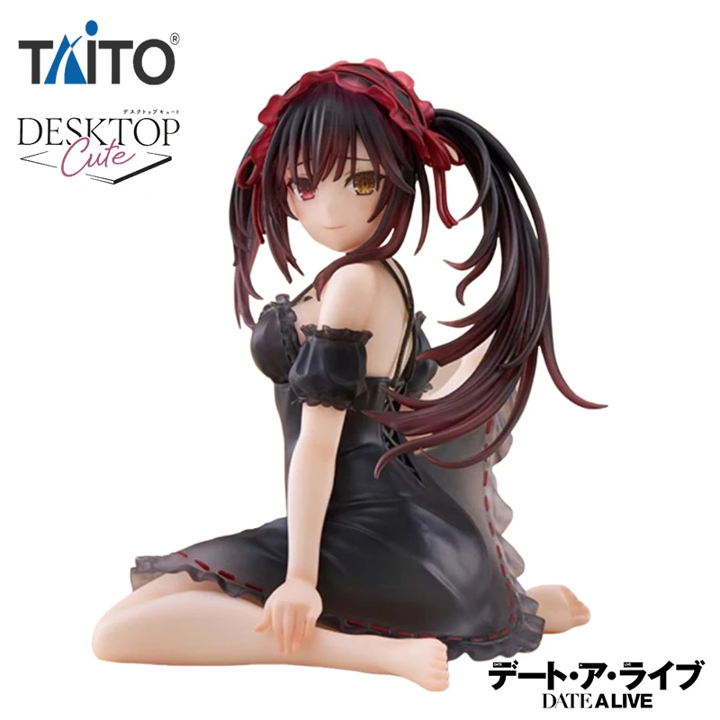 In Stock TAiTO Desktop Cute DATE ALIVE IV Tokisaki Kurumi Pajamas Ver. PVC 13CM Anime Action Figures Model Collection Toy