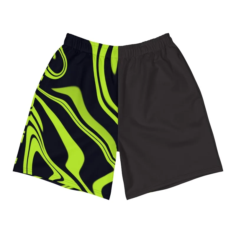 Fluorescent Color Blocked Beach Pants Dopamine Explosive Street Summer Casual Children's Adult Couple Vacation Sports Shorts