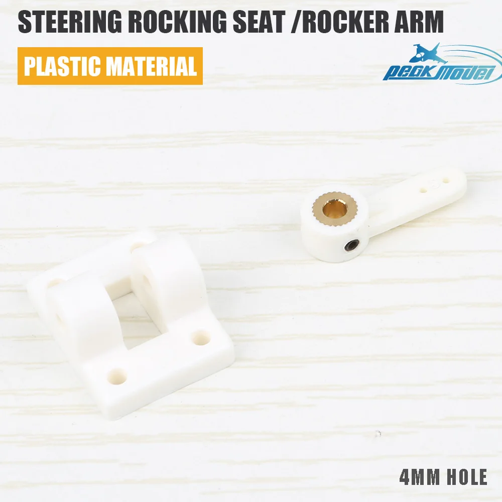 Siège de direction de train d'atterrissage de modèle d'avion d'aile fixe de 2 pièces/lot avec le support de roue avant en Nylon de bras à bascule