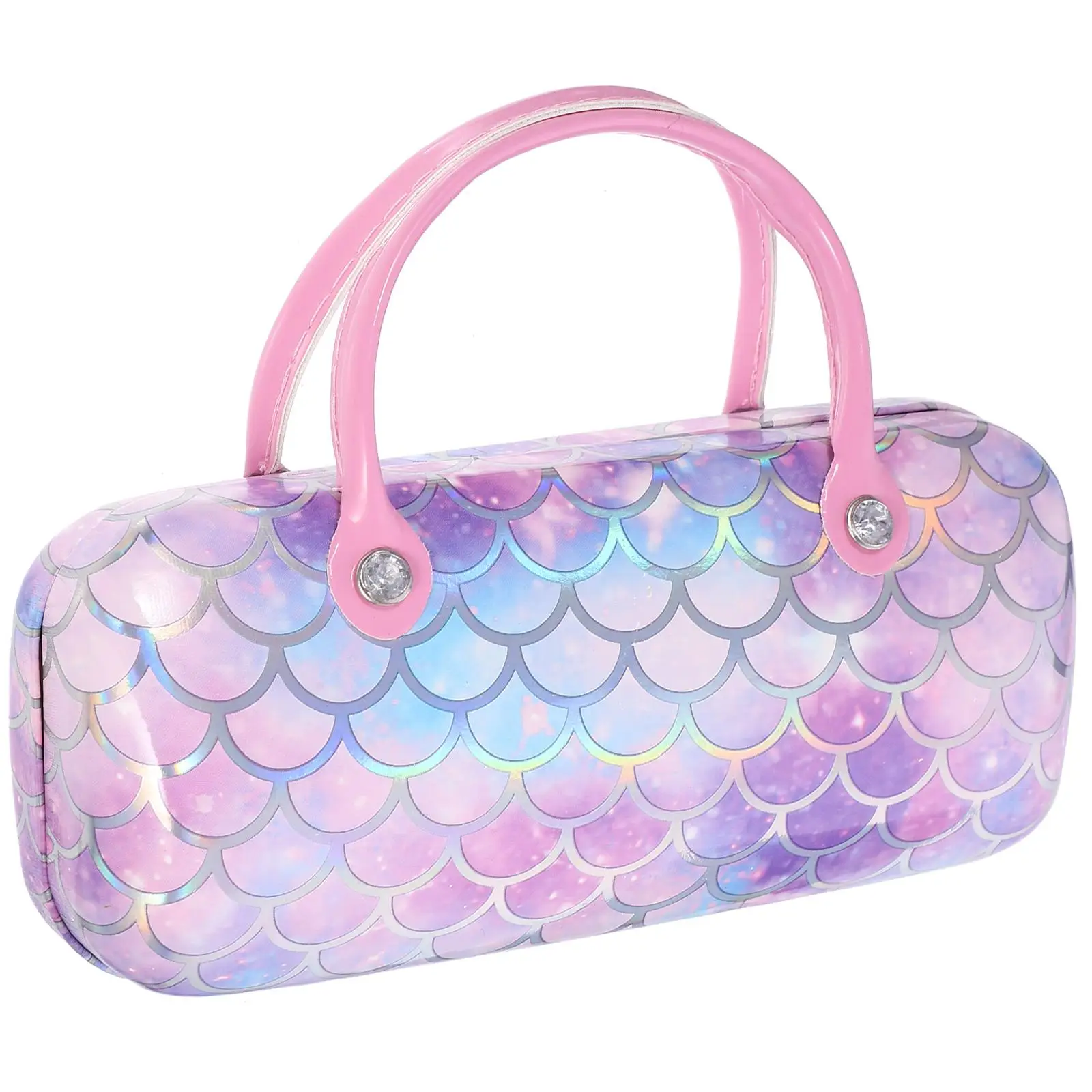

Portable Kids Glasses Case Eyeglasses Storage Box PU Handheld Sunglasses Container Lightweight Travel Friendly Safe