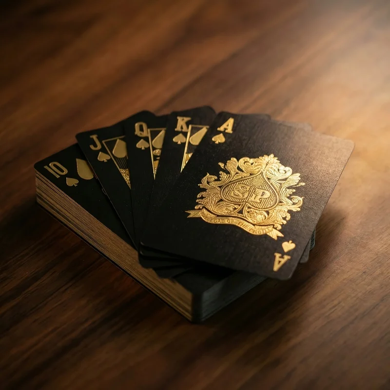 Jeu de poker en feuille d'or résistant aux déchirures avec boîte portable, cadeau idéal pour les fêtes de fin d'année