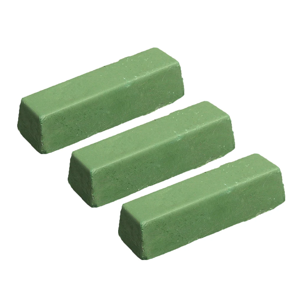 

3 Pcs Polishing Paste Wax Strips Green Compound Cutting Stainless Steel Aluminum Brass Copper Jewelry Metal Polish Buffing