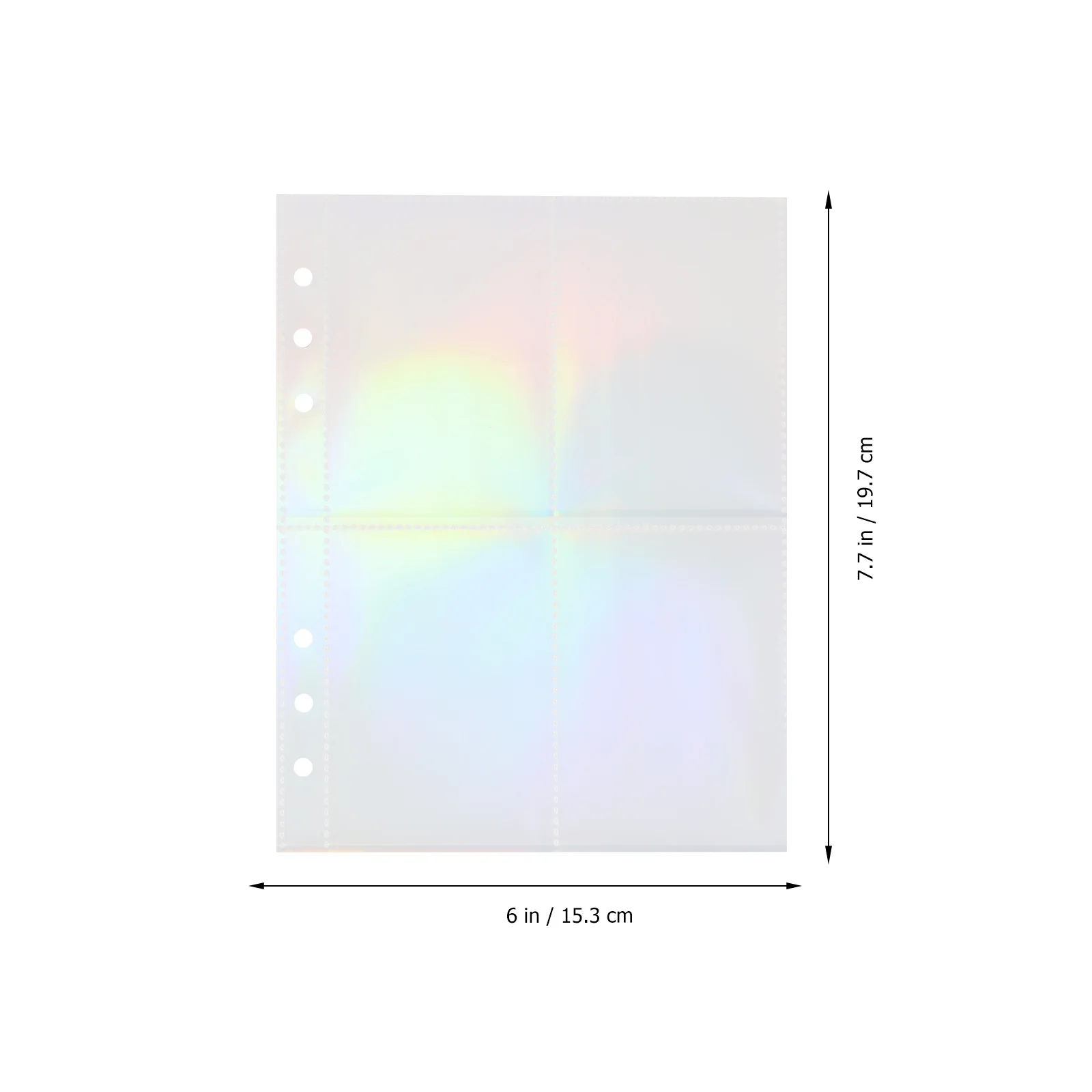 

3 Books of Loose Leaf Photo Album Refill Pages Clear PP Sleeves for Card Postcard Storage Binder Inserts Replacement