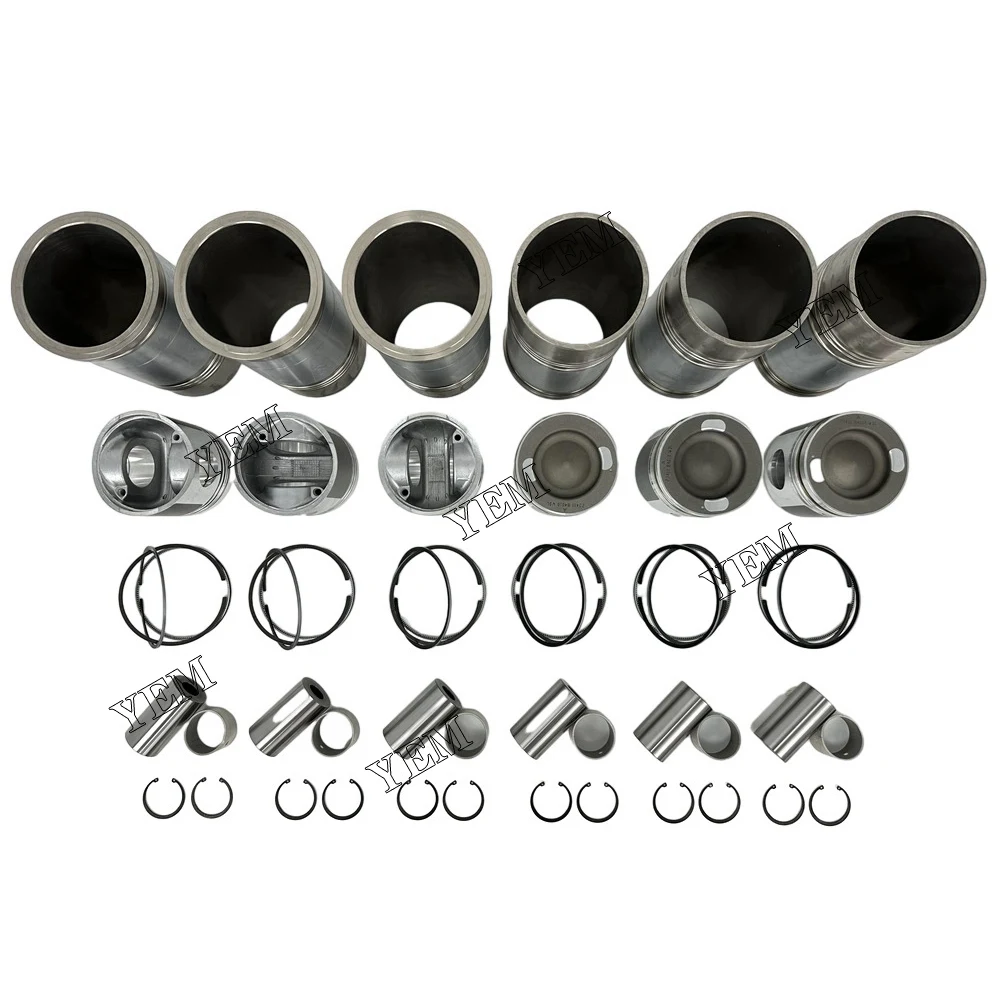 D6CA Cylinder Liner Kit For Hyundai Engine Spare Parts