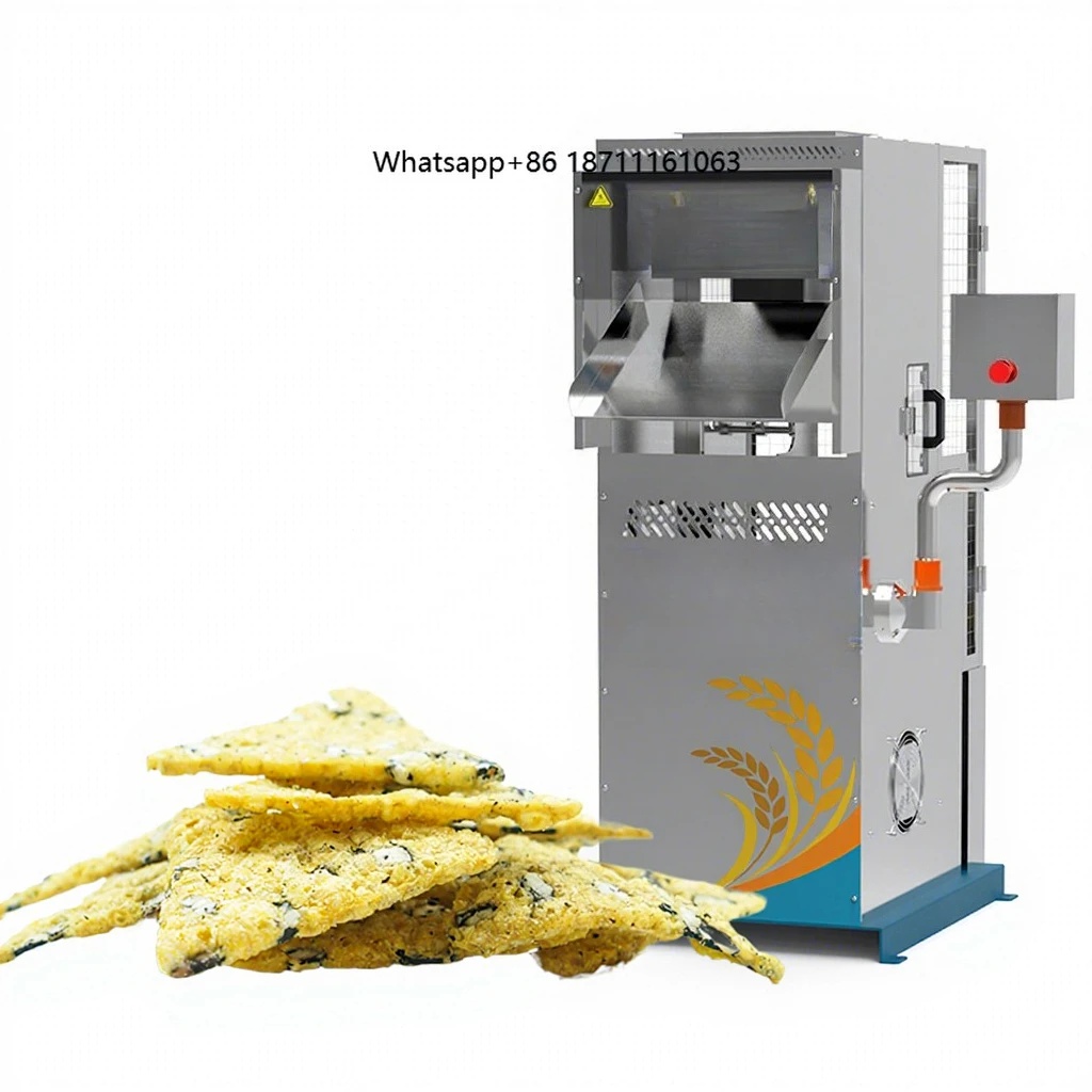 Rectangular Puffed Corn Cakes Food Machine Full Automatic Rice Cakes Equipment