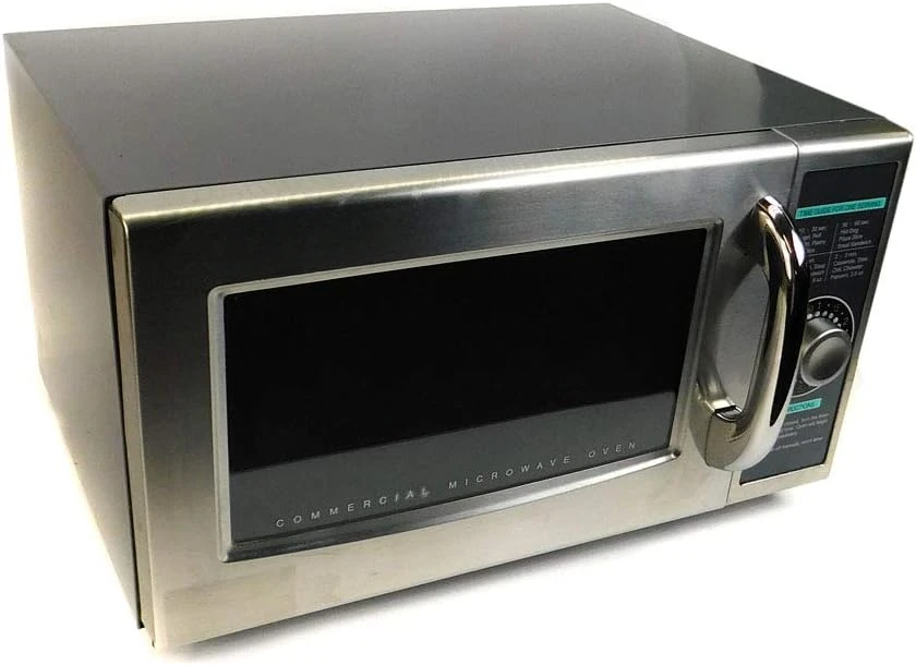 

R-21LCFS Medium-Duty Commercial Microwave Oven with Dial Timer, Stainless Steel, 1000-Watts, 120-Volts, One Size