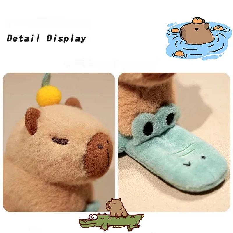 Tier Slap Armbänder Capybara Plüschtier Kuscheltiere Huggers Slap Toy Armband Interaktive Spielzeugfiguren Ringspielzeug Plüschtiere