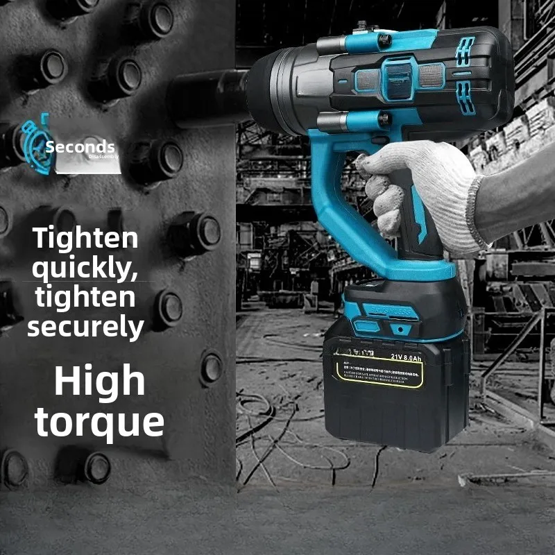 3000 N.M Torque 1 Inch Brushless Electric Impact Wrench Lithium-Ion Battery For 18v/21V Battery