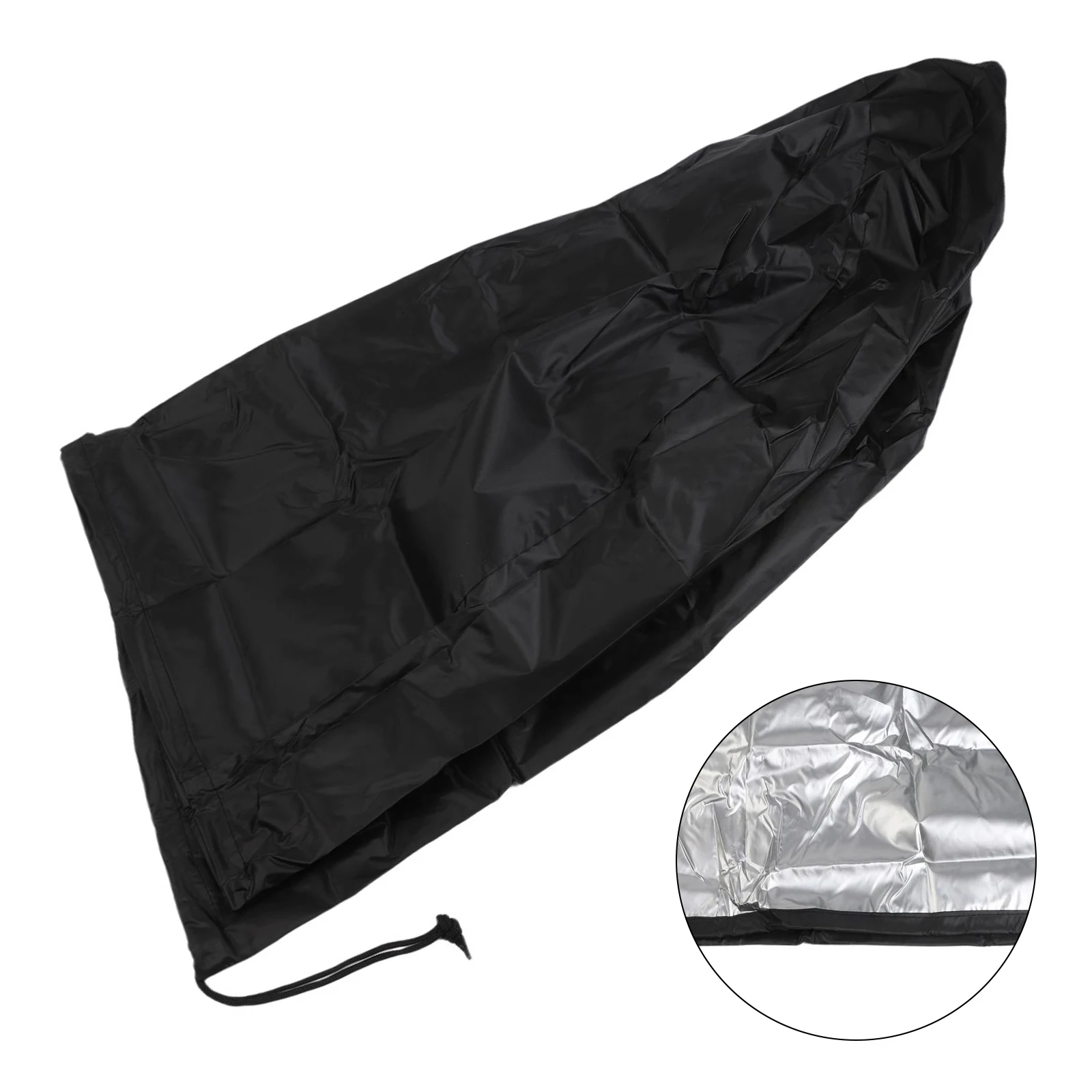 Sun Protection Cover Industrial Electric Fan Cover Snug Fit Straps Waterproof Coating Heavy Duty Fan Cover Fan Maintenance Cover