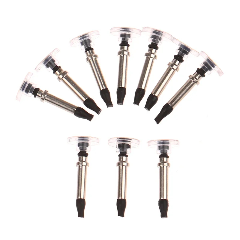 

10 шт. для сенсорного экрана, планшетного телефона, универсальный сменный наконечник для диска, наконечники для стилуса, круглый прозрачный наконечник для диска