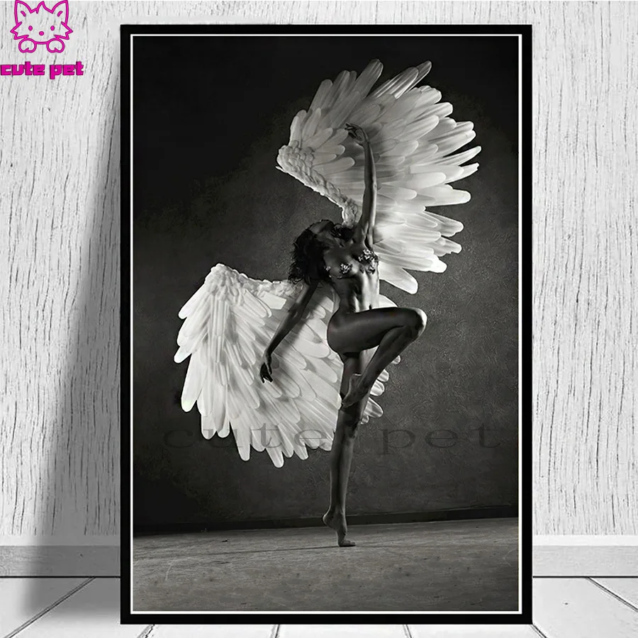 full drill square Crystal Painting Victoria Secret Dancing Girl Angelss  Diamond Embroidery Full round 5d Diy diamond painting