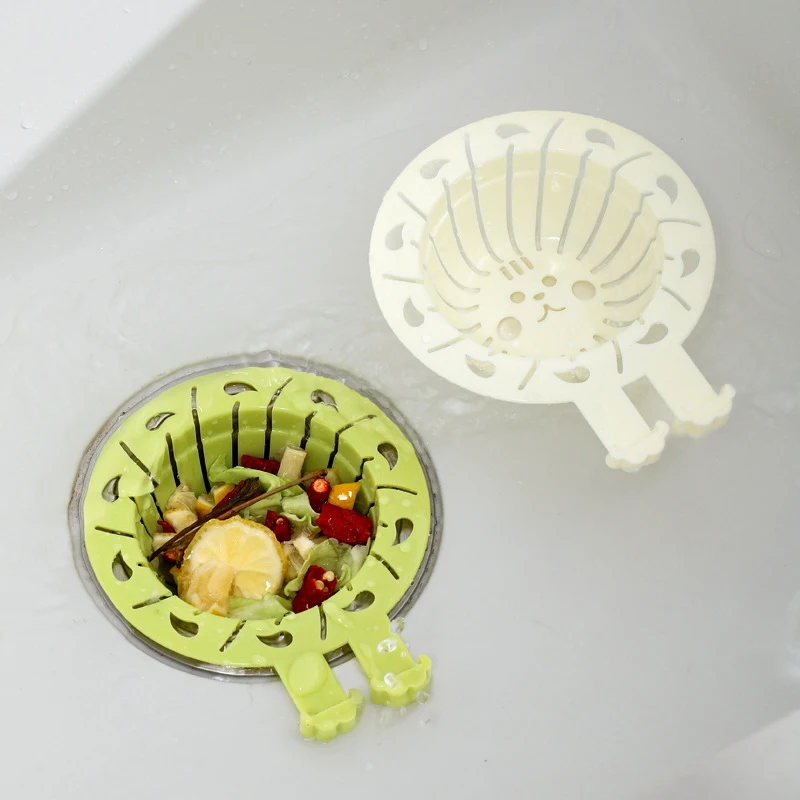 Kitchen Sink Filter Basket Leftover Food Residue Filter Sewage Blockage Prevention Anti Dirty Hand Adjustable Drain Basket