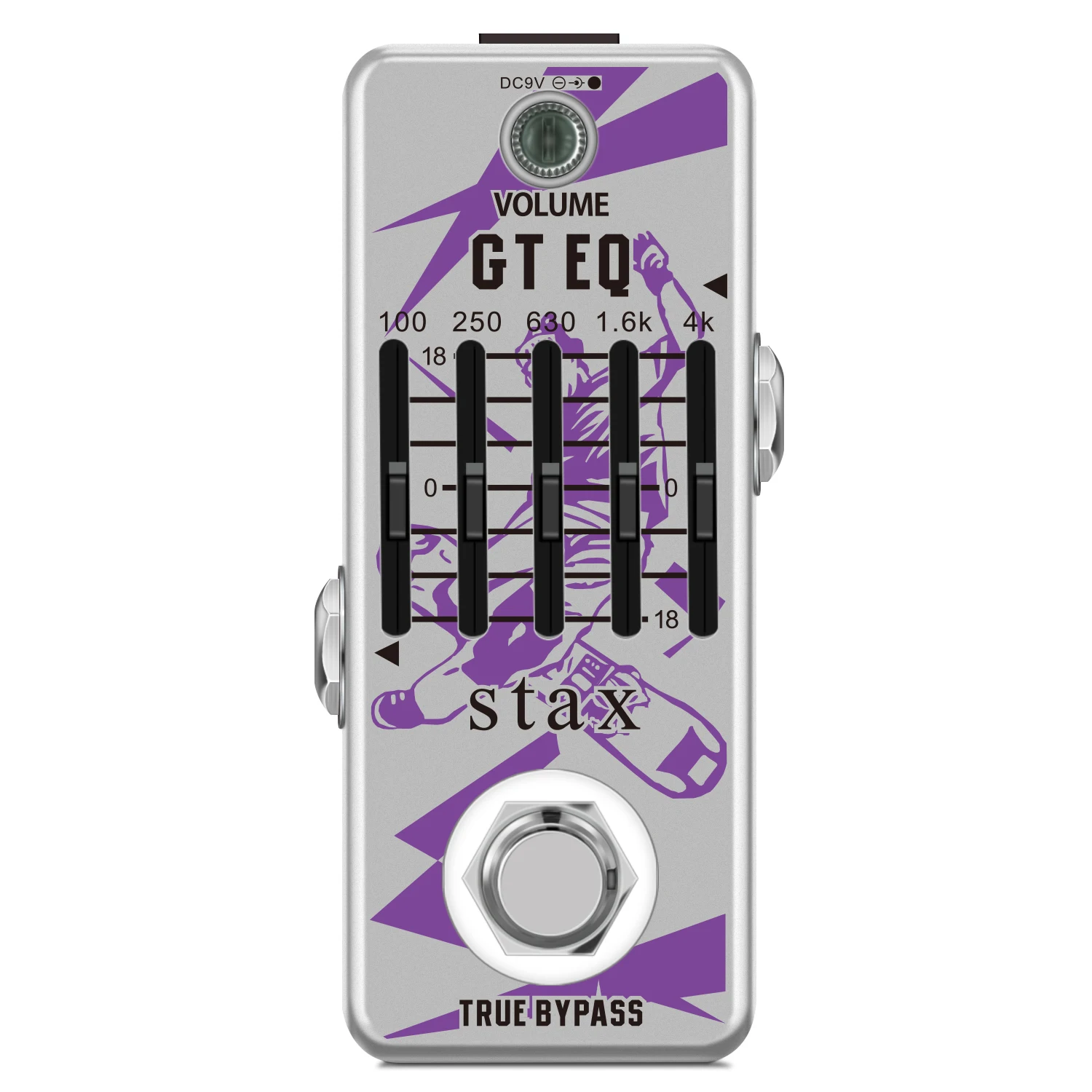 

Stax LEF-317A Guitar Equalizer Pedal 5-band Parametric EQ Guitar Effect Pedal Frequency Compensator ±18dB Range for Mini Size