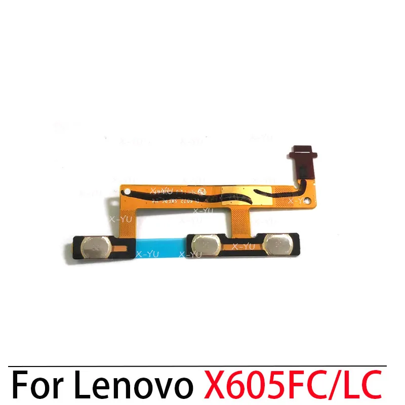 For Lenovo Tab M10 X605 TB-X605F M N FC LC 10.1'' Power On Off Switch Volume Side Button Flex Cable