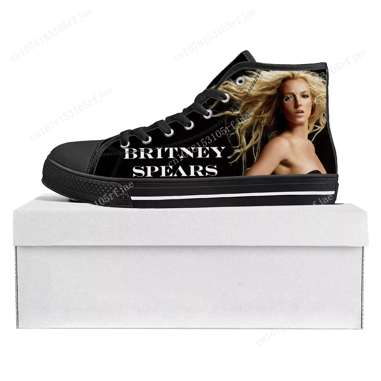 Britney Spears High Top High Quality Sneakers Mens Womens Teenager Canvas Customized Sneaker Casual Couple Shoes Custom Shoe