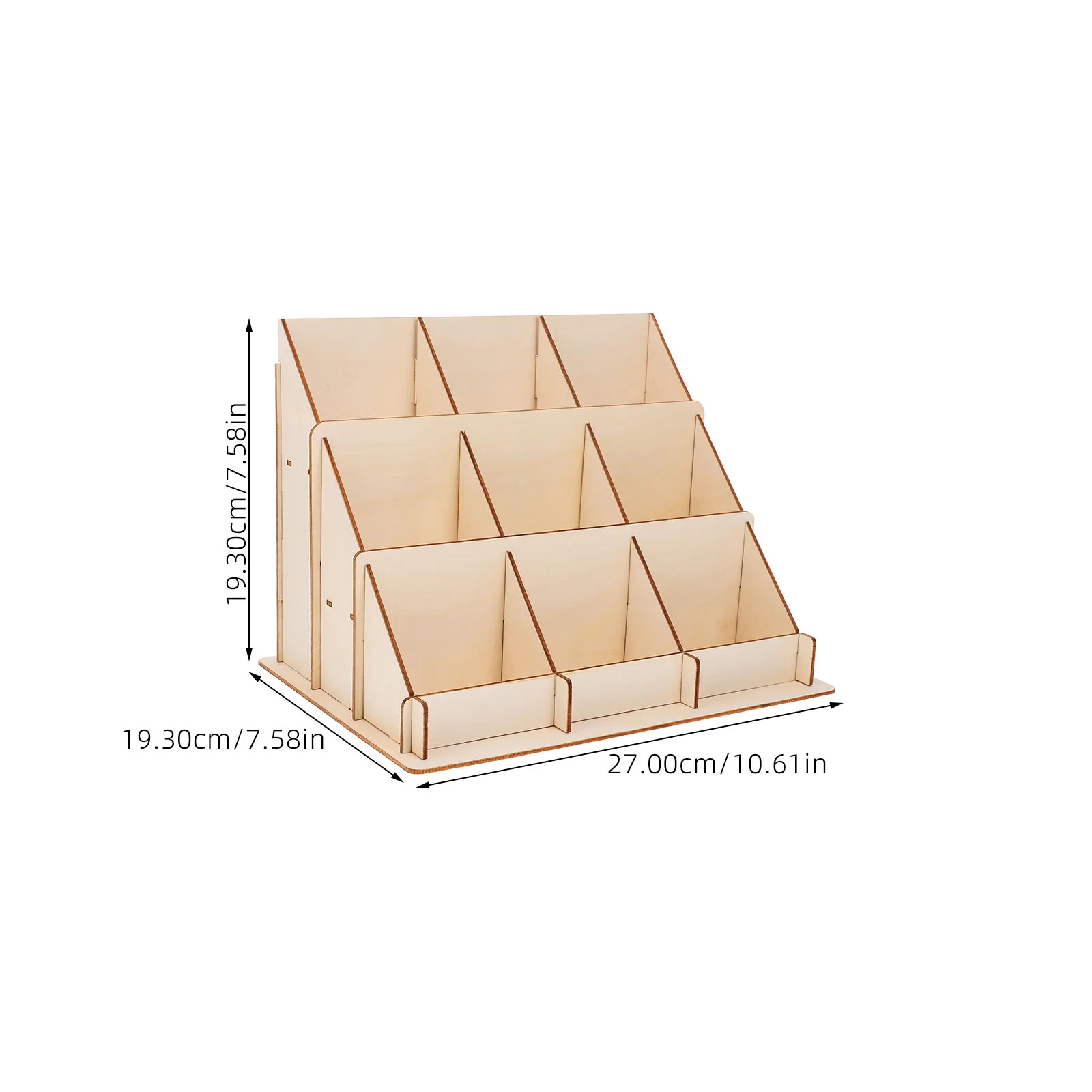 Wooden Card Display Stand Retail Racks Shelves Business Bookmark Postcard Holder Vendors Decor Sticker Stand Office Use Printing