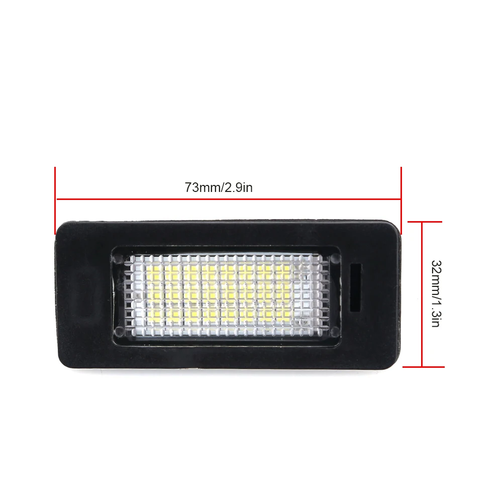 For BMW E39 E60 License plate Light 6000k White No Error 12v Led Number License Plate Light For BMW E90 E91 E92 E61 E60 E70 E71