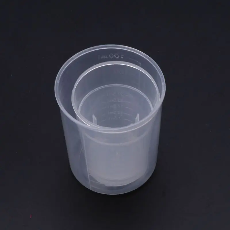 3Pcs Multipurpose Measuring Cups Epoxy Mixing Cups Liquid Container Cups in 30 50 100ML for Paint Slime Soap Making