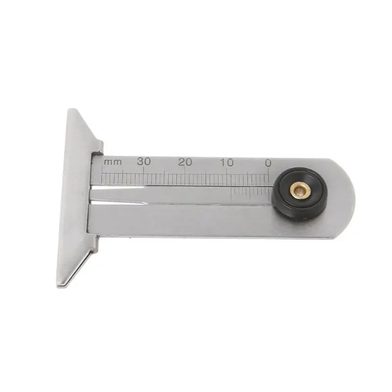 Stainless Steel  Car Tyre Tread Depth Gauge 0-30mm Caliper Depth Measurement Tool