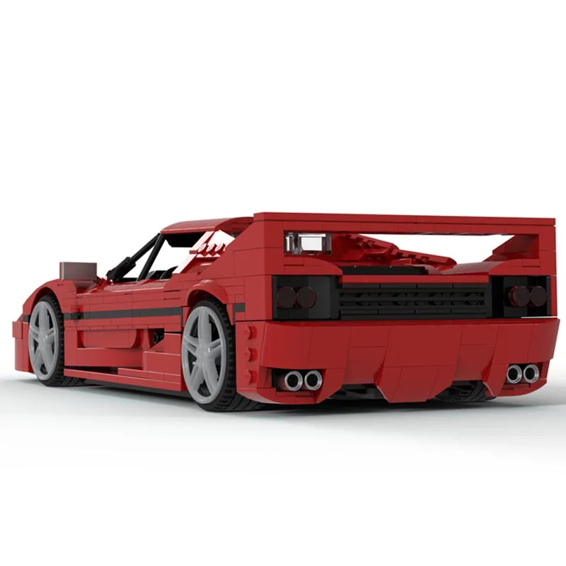 Supercar Racing Car Model, Technical Building Block, Brick Toys para Meninos e Meninas, Presentes de Aniversário, Novo, MOC-156523, F50, 1421Pcs