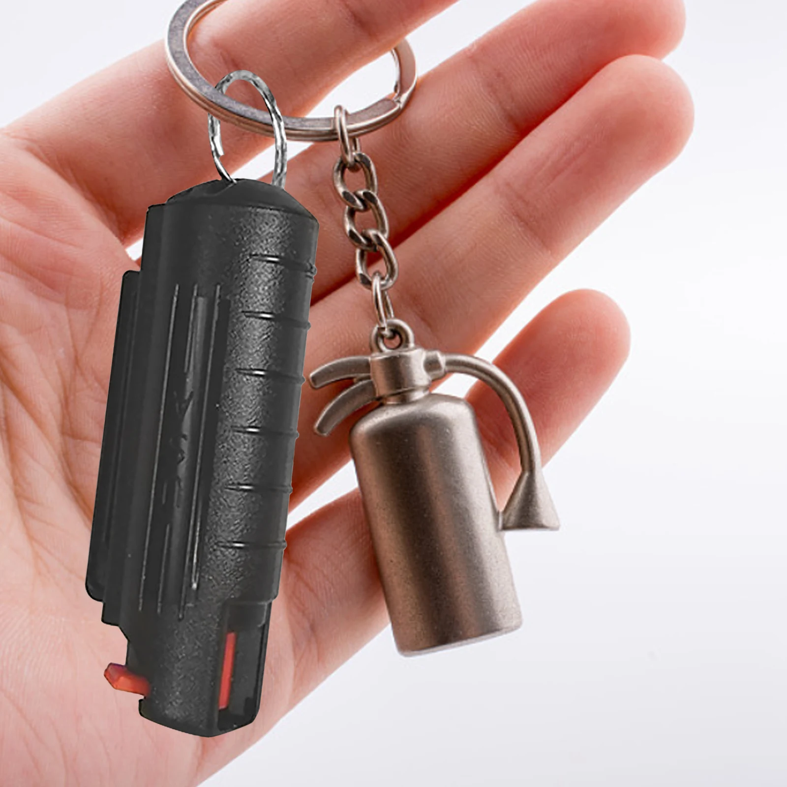 1-5PCS 20ml Quick Release Keychain To Carry ABS Plastic Key Ring Finger Grip for More Accurate for Multi-purpose Self Defense