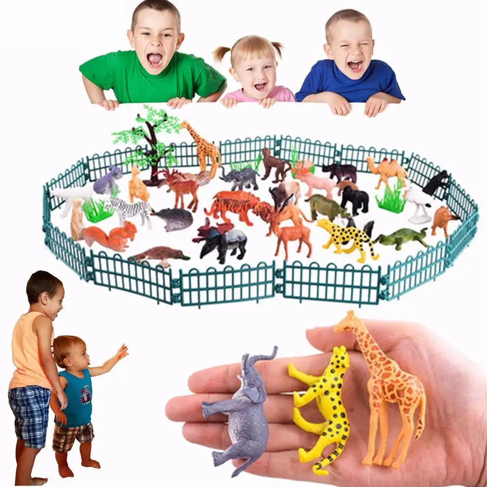 Mini Educational Toys Collection  Cognitive Development Simulation Animal Animal World Zoo Model Animal  Figure Animal Model