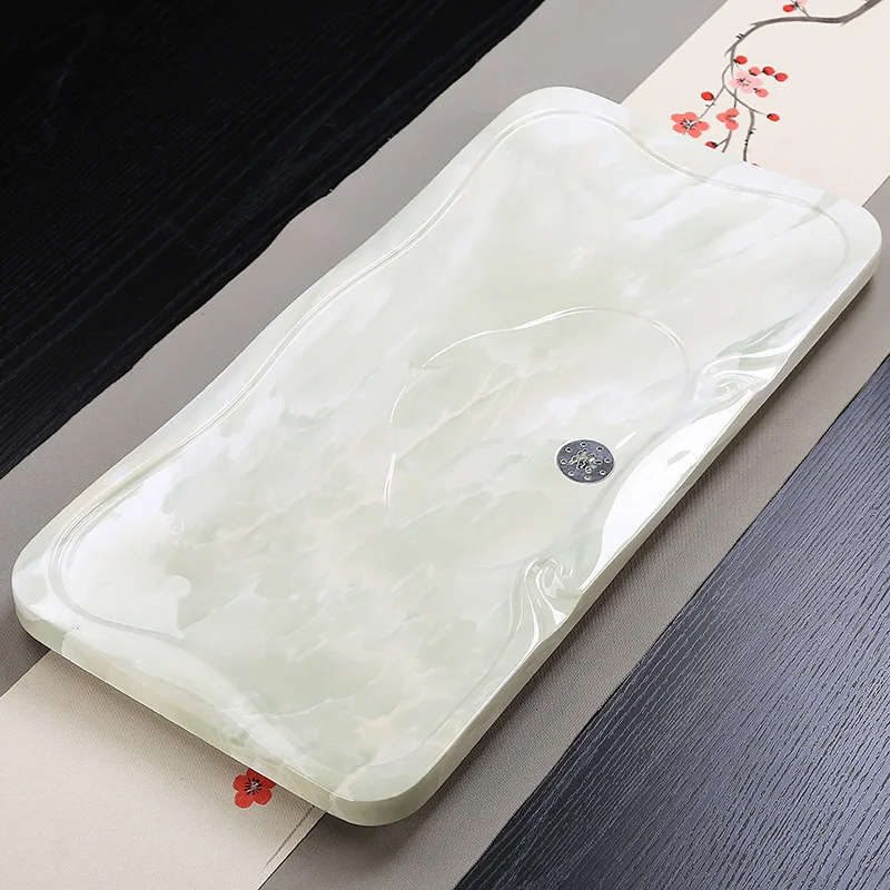 

Европейский мраморный чайный поднос, креативный каменный чайный столик, бытовой простой современный чай