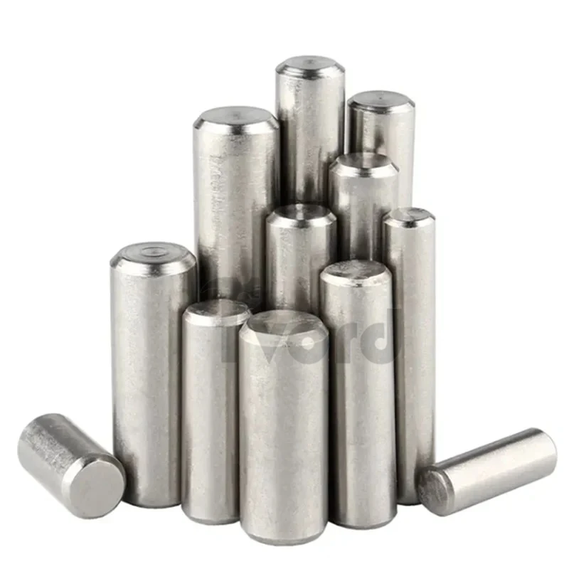M1 M1.5 M2 M2.5 M3 M4 M5 M6 M8 M10 M12 304 pasador cilíndrico de acero inoxidable localización pasador fijación pasadores de bloqueo eje varilla de Metal sólido
