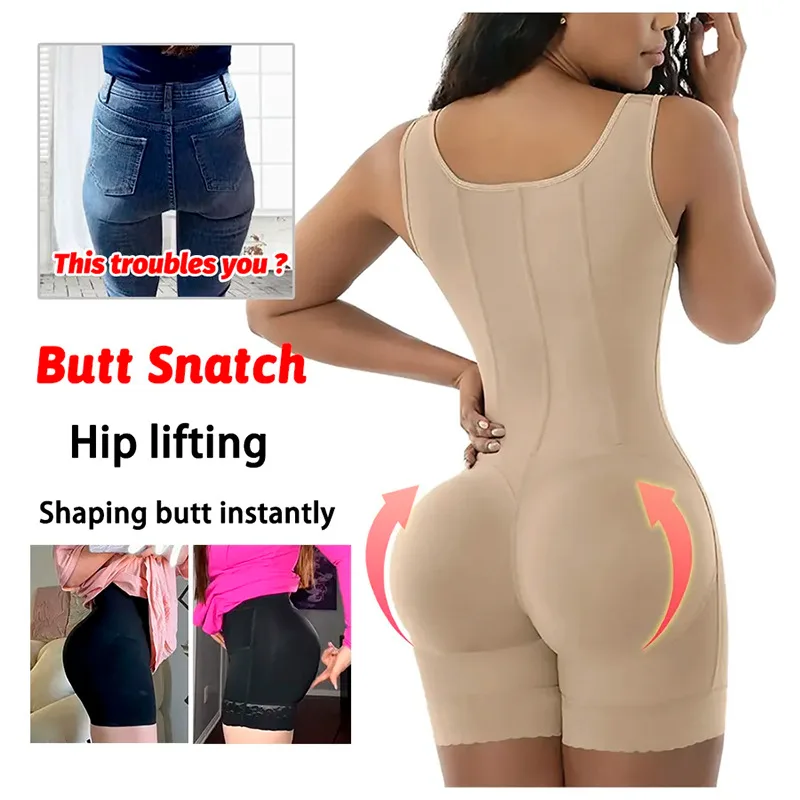 AfruliA 6XL Fajas Colombianas Girdles Shapewear การบีบอัดสูงเอวเทรนเนอร์ Slimming Sheath BBL Corset Body Shapers