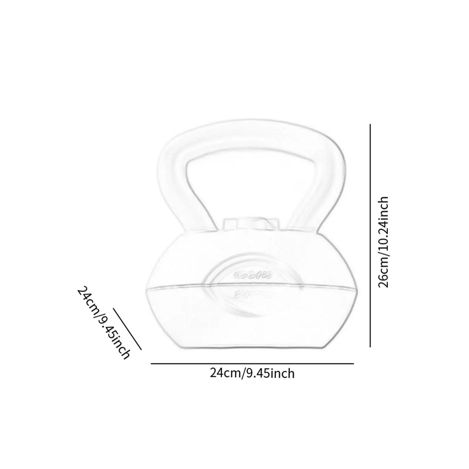 Kettlebell wypełniony wodą, sprzęt do ćwiczeń w domu, wszechstronne ćwiczenia ciała, kettlebell fitness