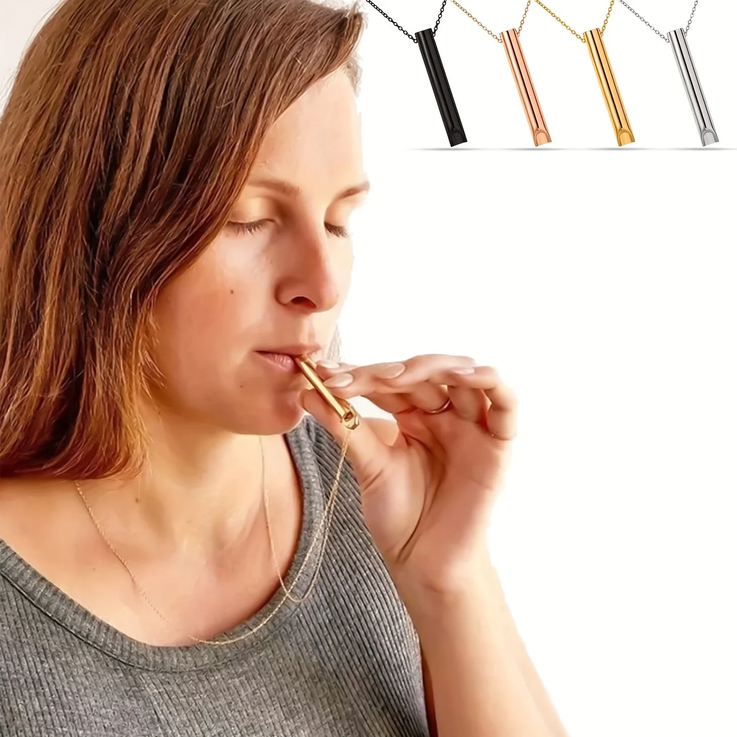 

Дыхательное ожерелье — устройство для облегчения тревоги с руководством для глубокого дыхания