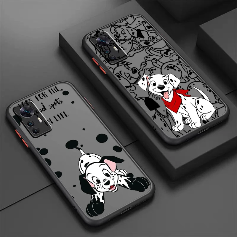 Disney 101 Spotted Dog Cute Frosted Translucent For Xiaomi Mi 13 12 12T 11T 11 11i 10T 10 9T Pro Lite Ultra 5G TPU Phone Case