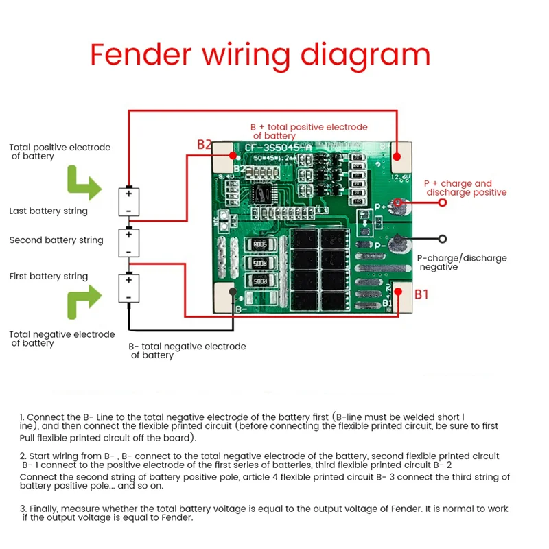 موثوقة-3S 12.6 فولت 25A لوح حماية 18650 شاحن بطارية ليثيوم أيون تعزيز/التوازن لوحدة الأدوات الكهربائية-ABDQ