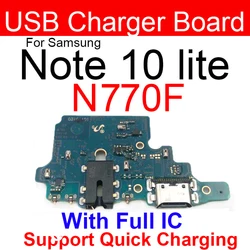 USB Charging Port Jack Board For Samsung Galaxy Note 10 Lite N770F SM-N770F/DS SM-N770F/DSM USB Charger Connector Board