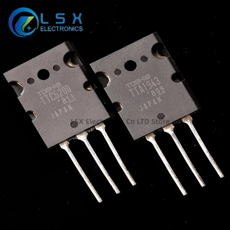 10PCS/5pairs/10pairs Japan TTA1943 TTC5200 2SA1943 2SC5200 TO-3PL Japan Amplifier Transistor 230V 15A 100% Real Original