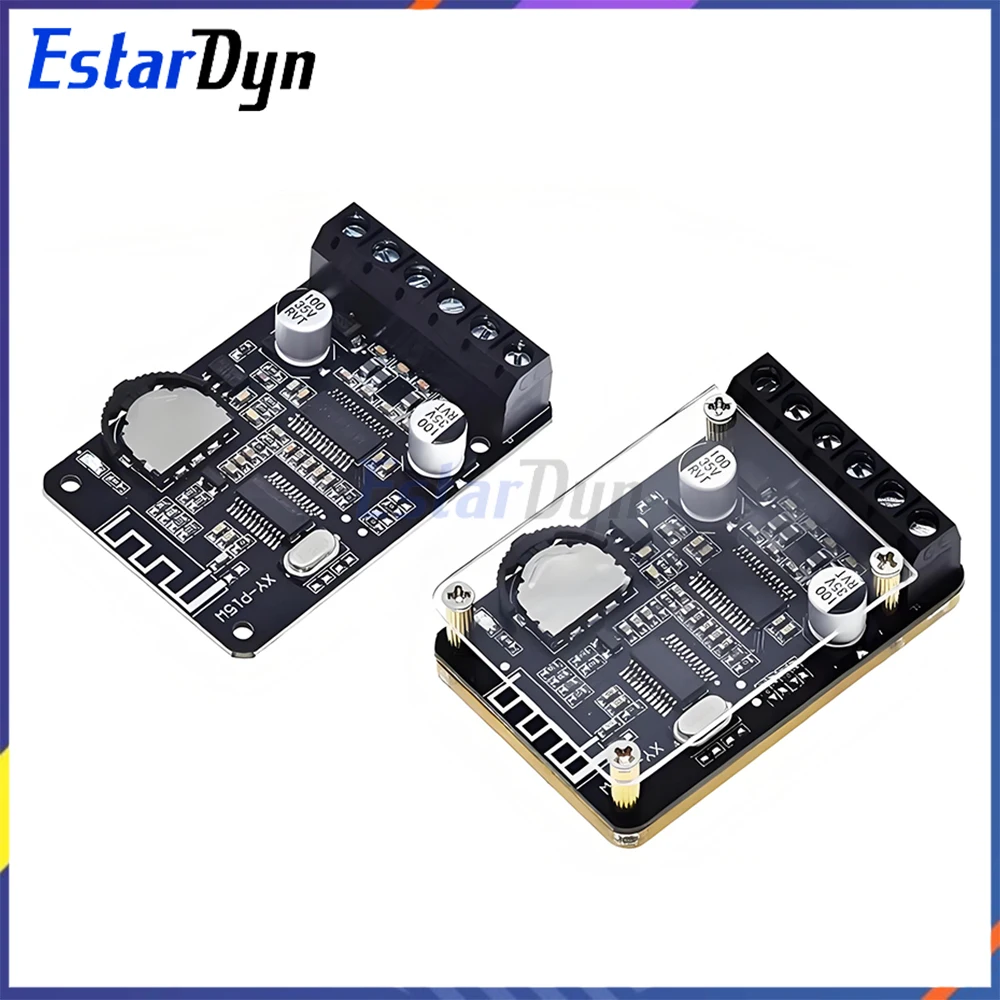 XY-P15W Bluetooth 5.0 Verstärkerplatine 20Wx2 Stereo-Ausgang DC 8-24V Power Audio Modul mit Wärmeableitung für Lautsprecher DIY
