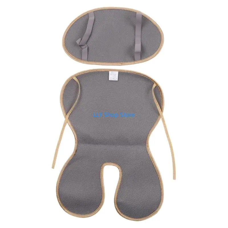

T8UD Ice Silk Safety Cushion Baby Cooling Mat Universal Cushion Pad Breathable Infant Stroller Cushion Essential