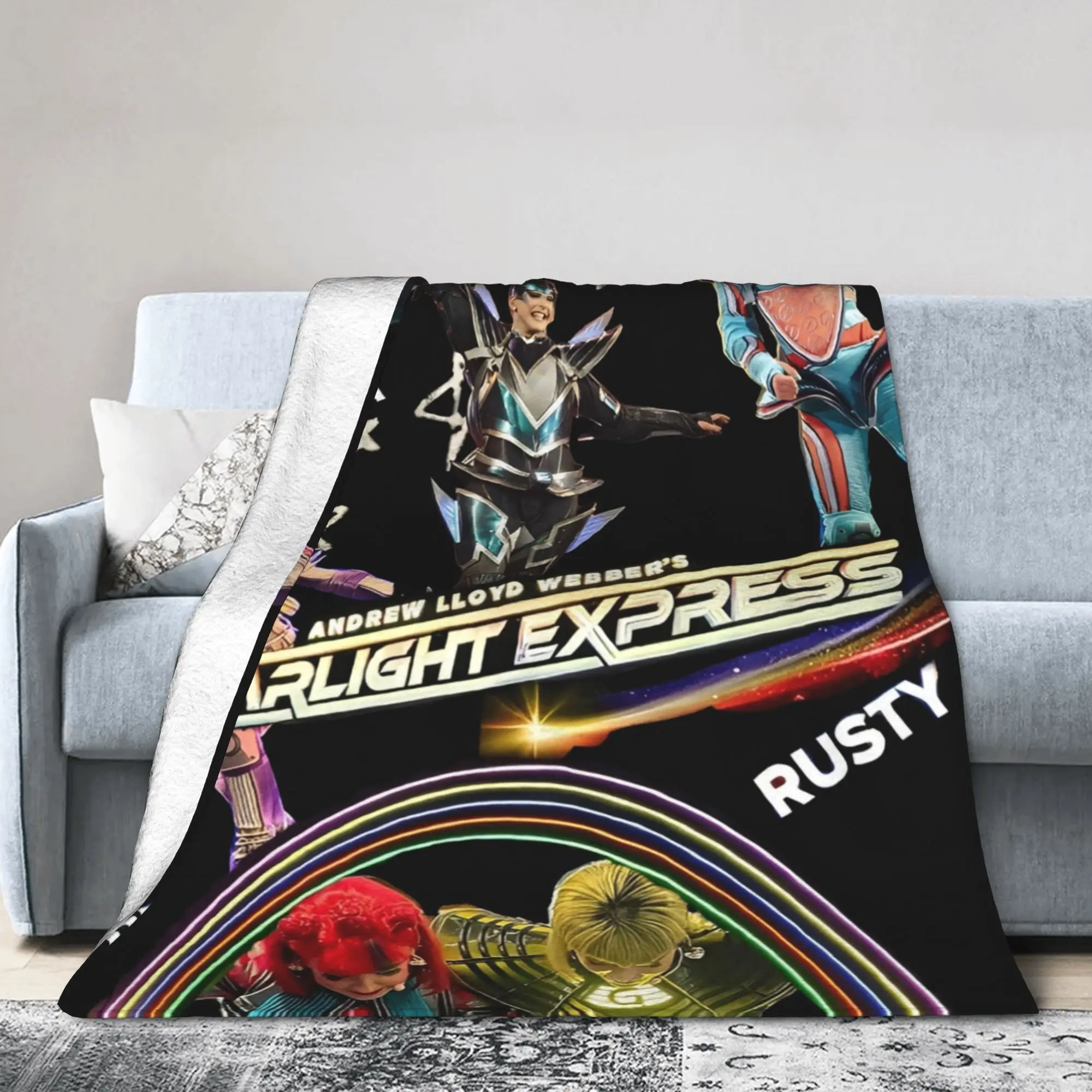 Starlight Express Musical Theater Blanket Broadway Flannel Awesome Warm Throw Blanket for Bed Sofa Decoration Outdoor