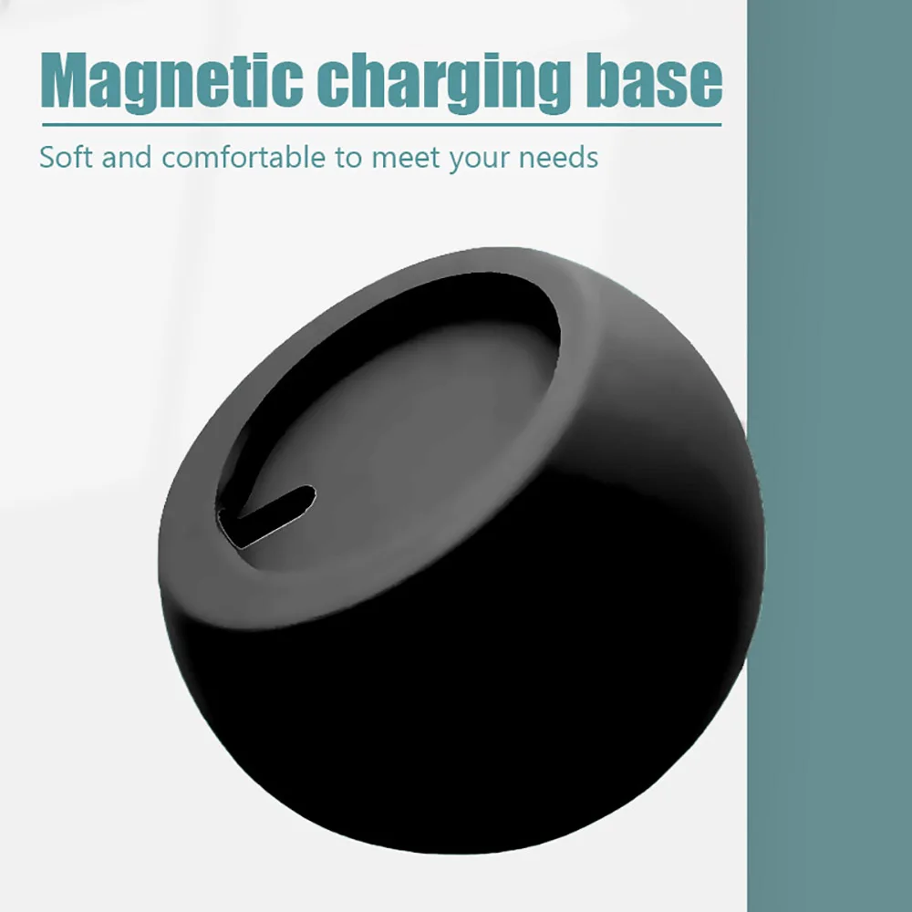 2 في 1 مكتب شحن لاسلكي مغناطيسي على شكل كرة حامل من السيليكون حامل لمحطة قاعدة شاحن Magsafe iPhone 15 14 13 12 Pro