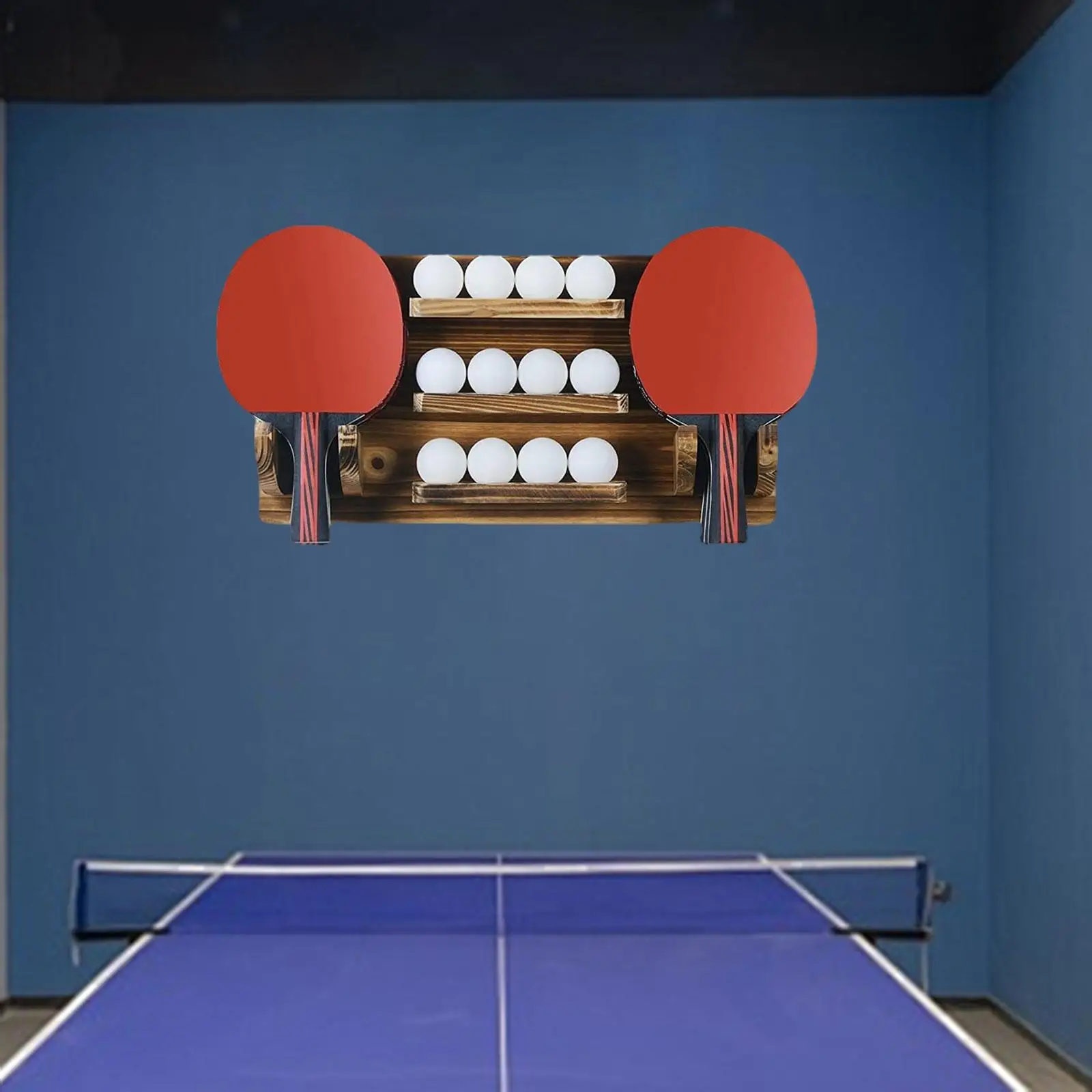 

Ping Pong Paddle Holder Stand Rack Bracket Practical Racket Hanger Ping Pong Accessories for Game Room Bar Room Home Office Gym