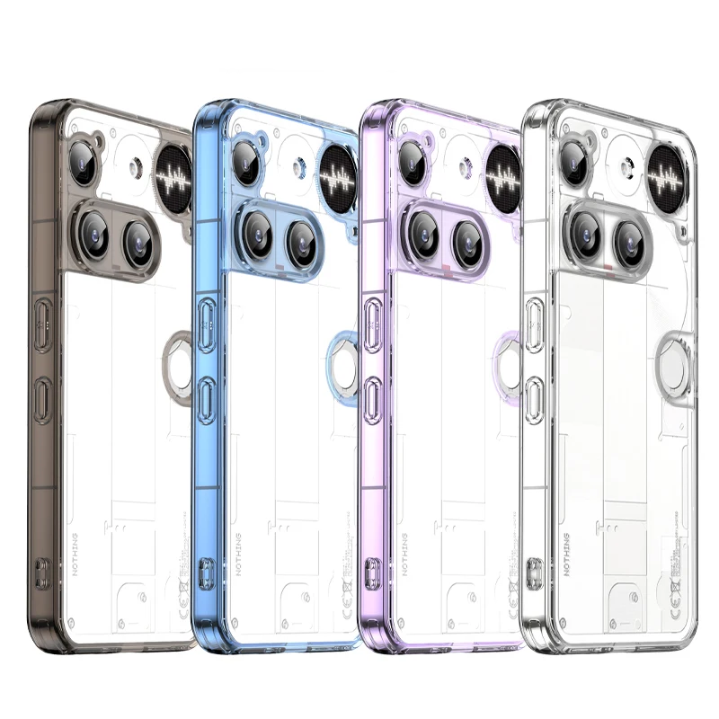 Für Nothing Phone (3) 3 Hülle, transparent, hart, PC, Anti-Fingerabdrücke, ultradünn, faltbar, für NothingPhone 3