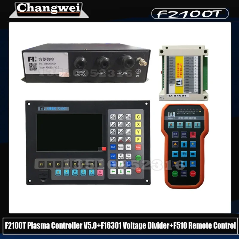 F2100T V 5.0 Cutting Controller 2 Axis Cnc System F16301 Voltage Divider F1510 Remote Control And Plasma Receiver