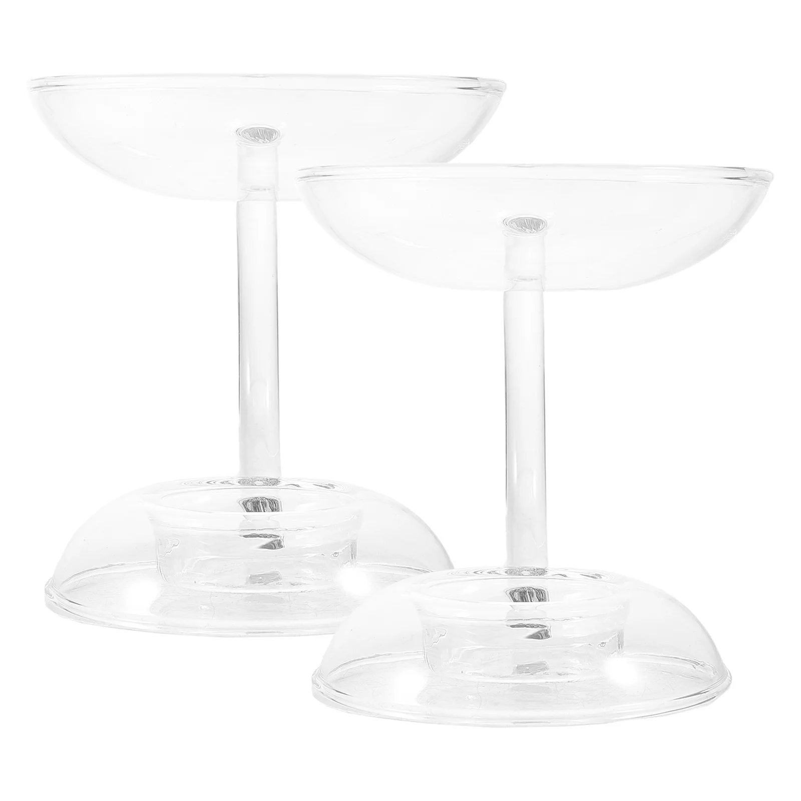 

2Pcs Glass Holder Practical Essential Oil Burner Aromatherapy Wax Warmer Decorative Table Holder for Party Wedding