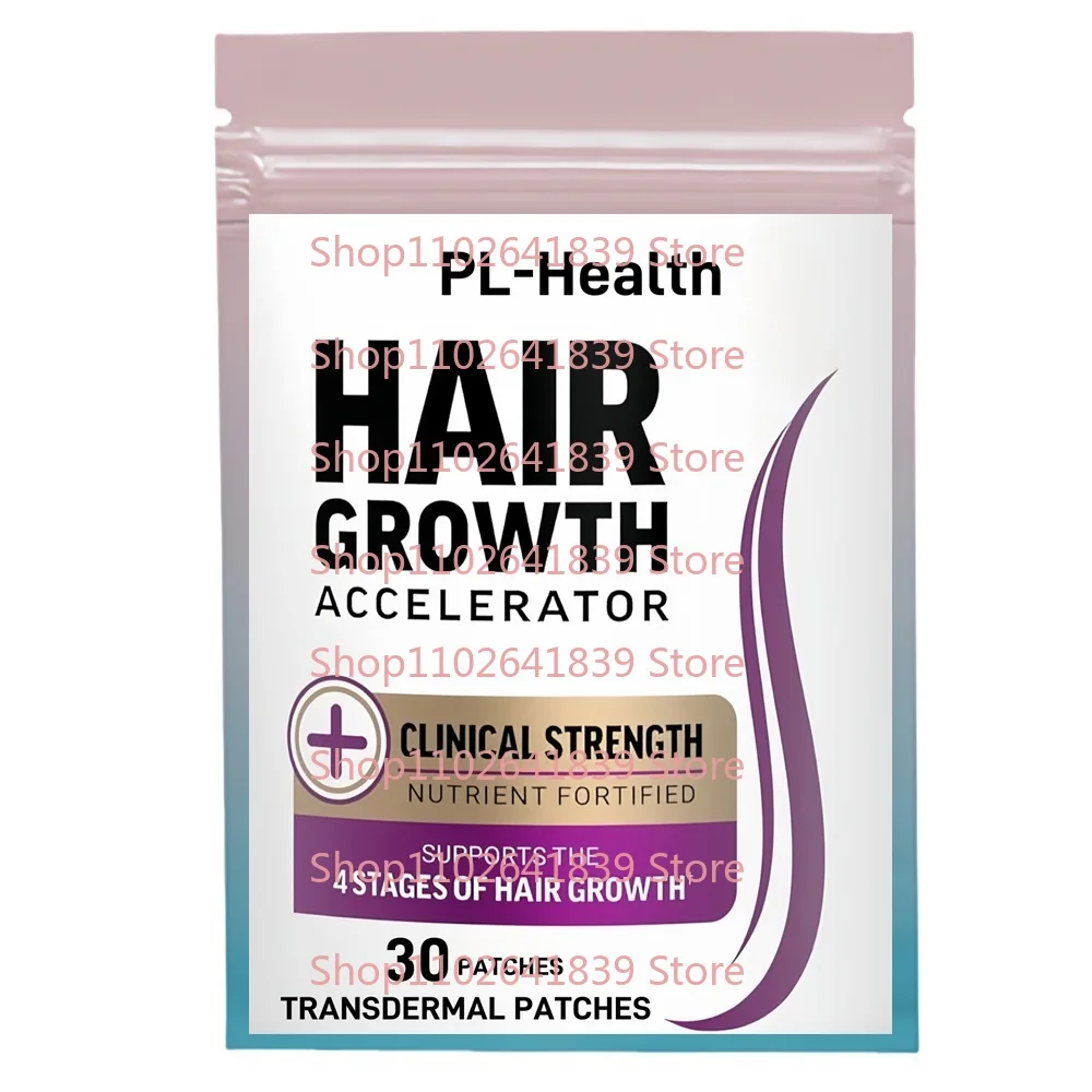 30 Plastry Transdermalne na Porost Włosów z Saw Palmetto i Biotyną Wspomagające Grubsze, Silniejsze i Pełniejsze Włosy