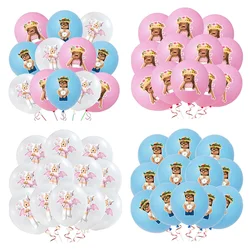 12Pcs 12Inch Roblox Latex Balloon Party Supplies Pink Cartoon Party Baby Shower Girl Kids Balloons for Birthday Party Decoration