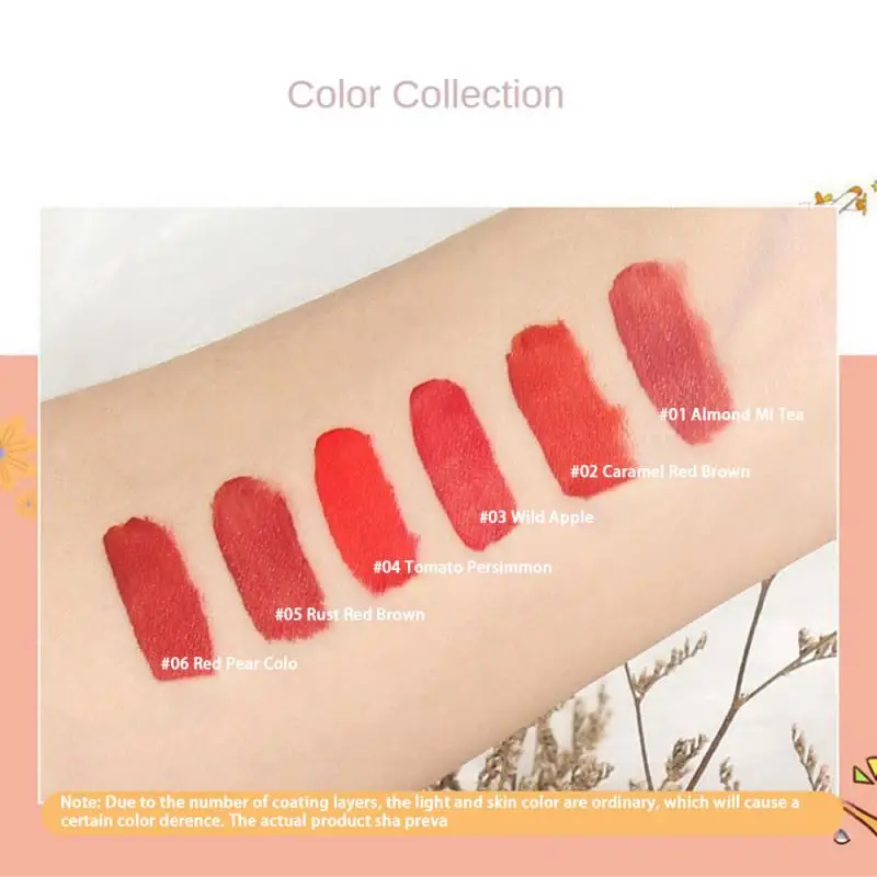 LAMEILA 1~6pcs Liquid Lipstick Lip Glaze Long Lasting Velvet Matte Lip Gloss Women Makeup Natural Long Lasting Lipstick