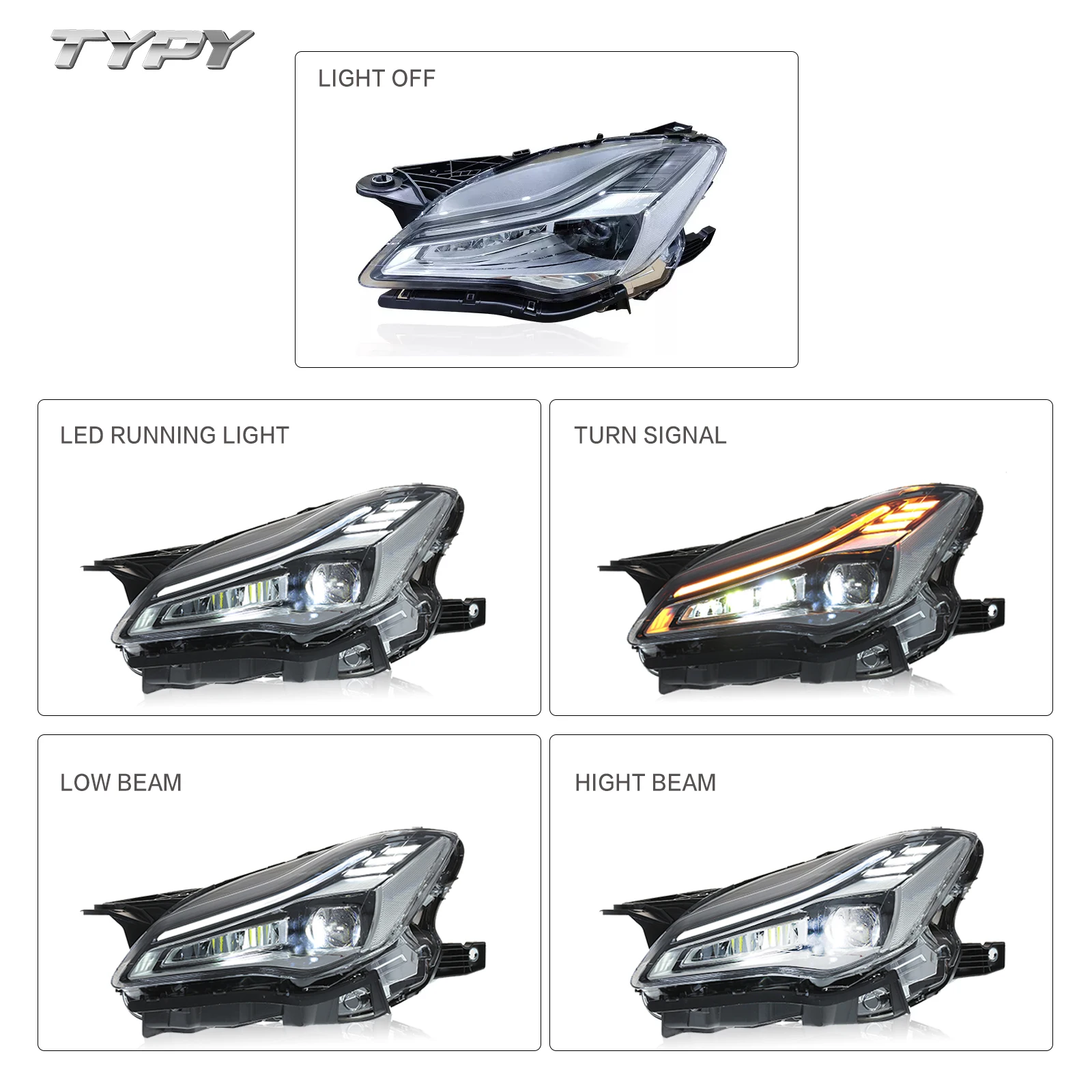 Auto LED Light Headlights Assembly For Maserati Quattroporte 2013-2021 Upgrade Full LED Front Lamps