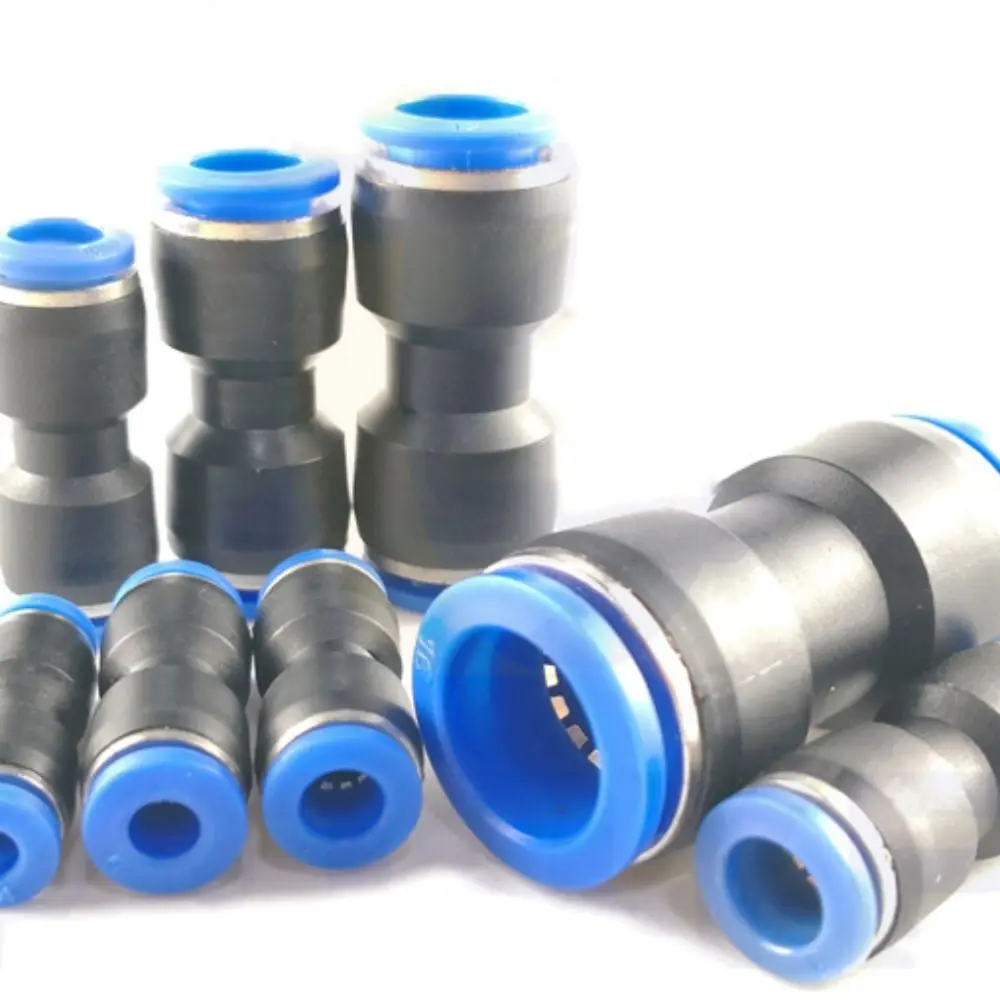 Pneumatic Pneumatic Equipment Connector PU4-16mm Direct Plug-in Endotracheal Hose Connector Pipe Fitting Air Fitting Pipe Joint